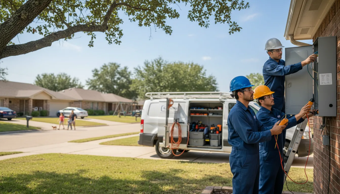 Certified electrician providing emergency electrical services in Portlandville, NY